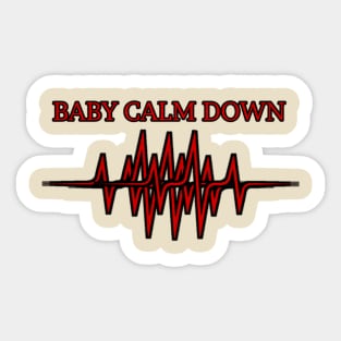 Baby calm down grap Sticker